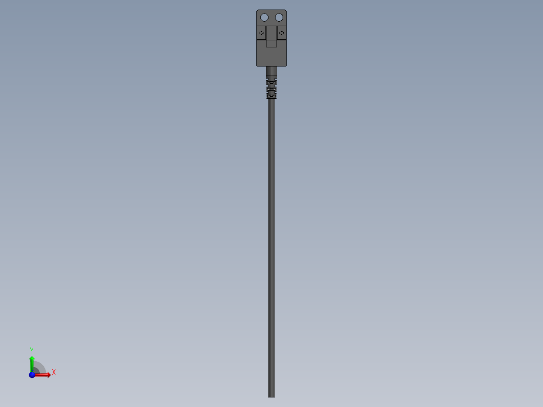 欧姆龙6系槽型光电（常用）导线引出型2M-EE-SX674-WR前视图