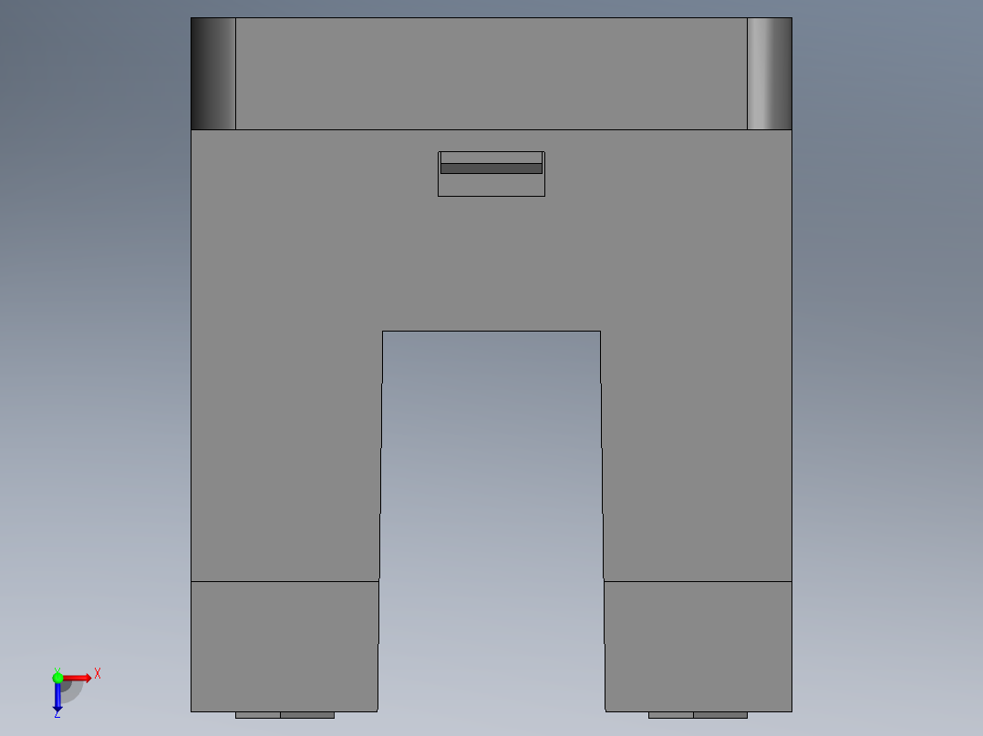 欧姆龙6系槽型光电（常用）导线引出型2M-EE-SX674-WR俯视图