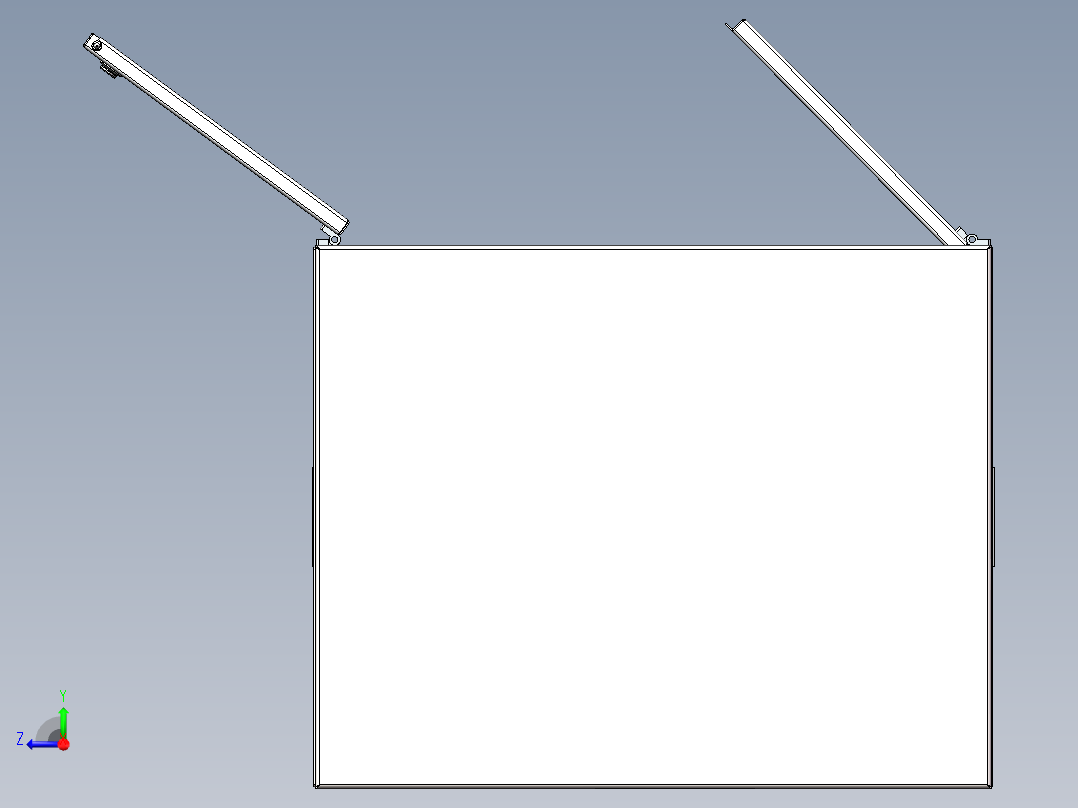 双开门多用途金属柜右视图