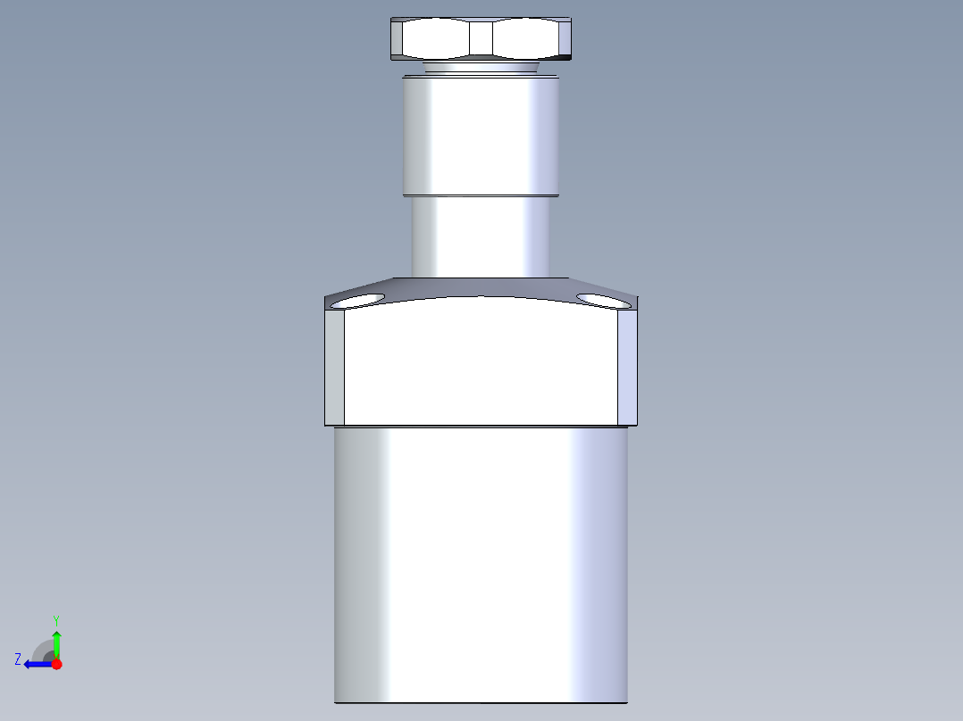 KOSMEKLHA0750-GL-Y30多系列多零件图纸模型右视图