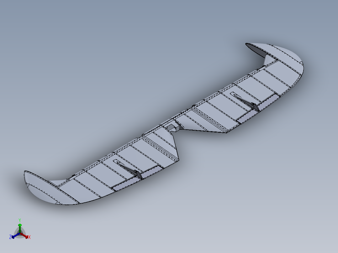升降舵和配平片正等轴测图