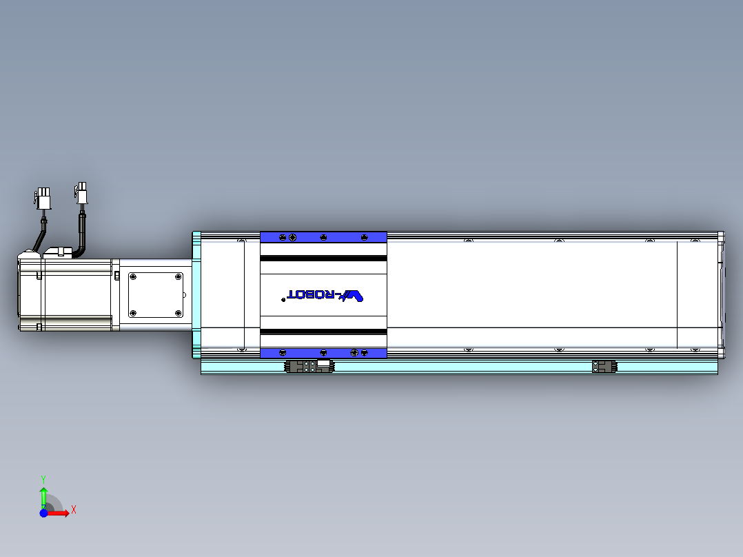 VF丝杆传动-一般环境VF14-Lxx-C-S300-BC-ZP75-C3前视图