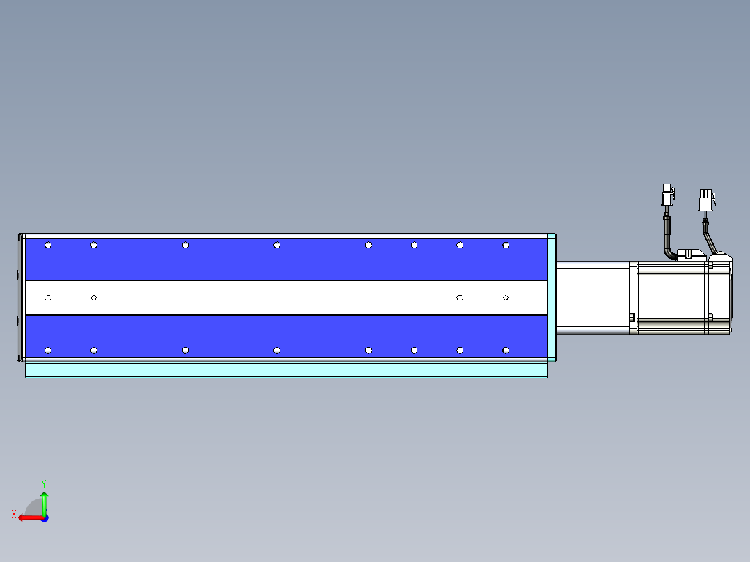 VF丝杆传动-一般环境VF14-Lxx-C-S300-BC-ZP75-C3后视图