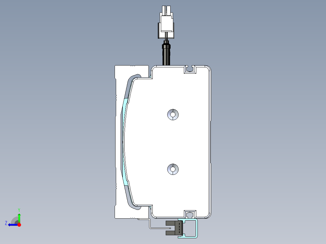 VF丝杆传动-一般环境VF14-Lxx-C-S300-BC-ZP75-C3右视图
