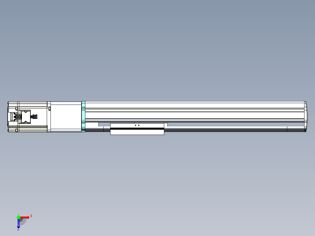 VF丝杆传动-一般环境VF14-Lxx-C-S300-BC-ZP75-C3俯视图