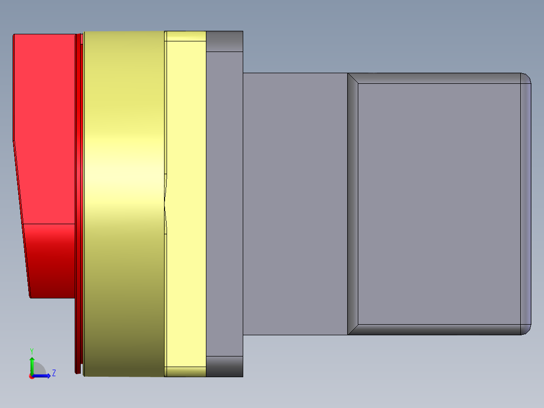 大组合电源开关左视图
