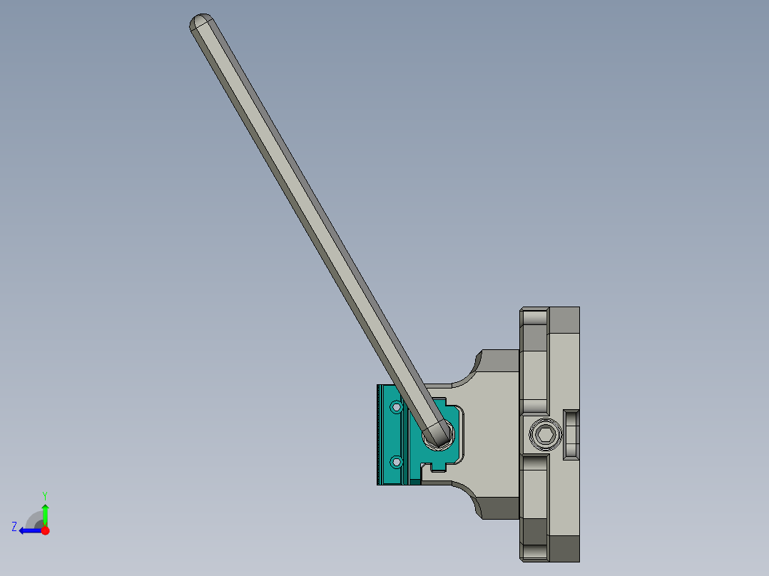 自定心夹具右视图