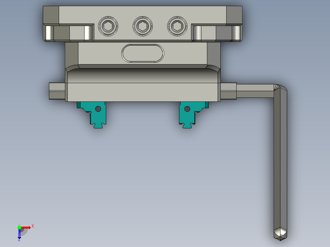 自定心夹具俯视图