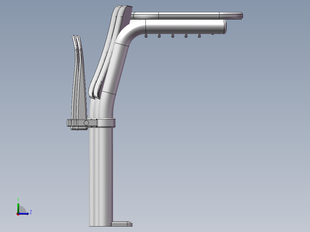 学生用课桌左视图