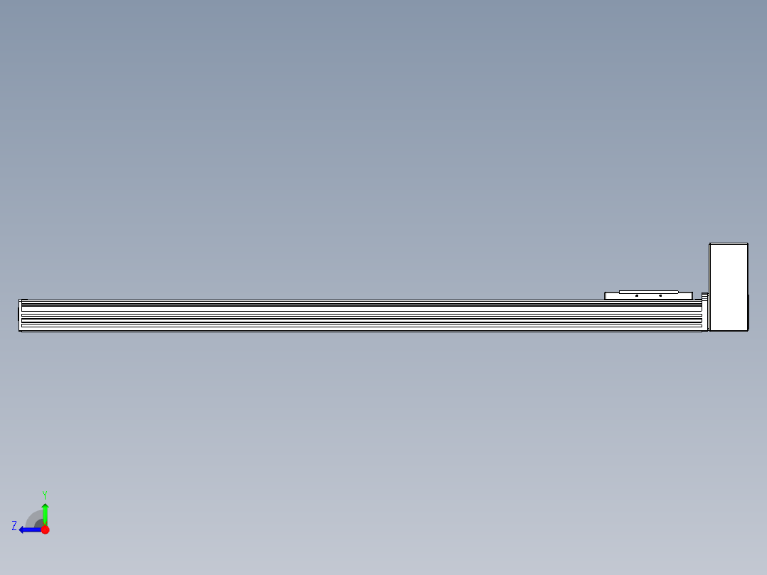 同步带全封闭直线模组TPA-HCB-110D-90-L950-LU-C-P40-N3右视图