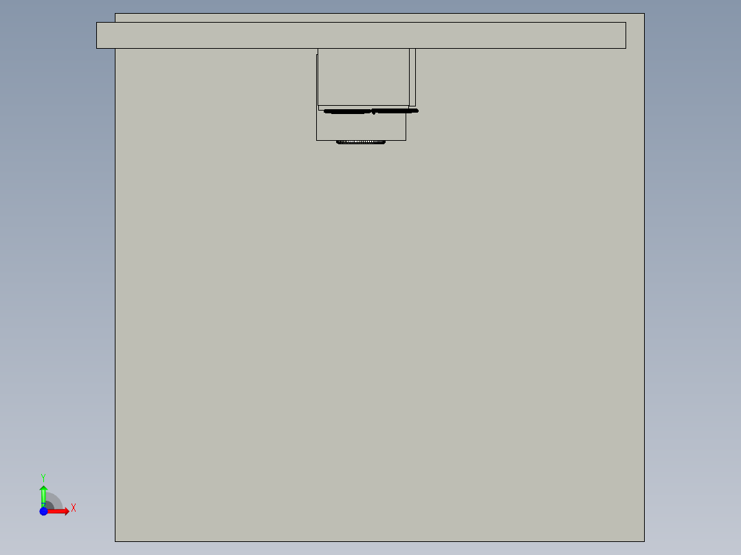 洗衣机橱柜前视图