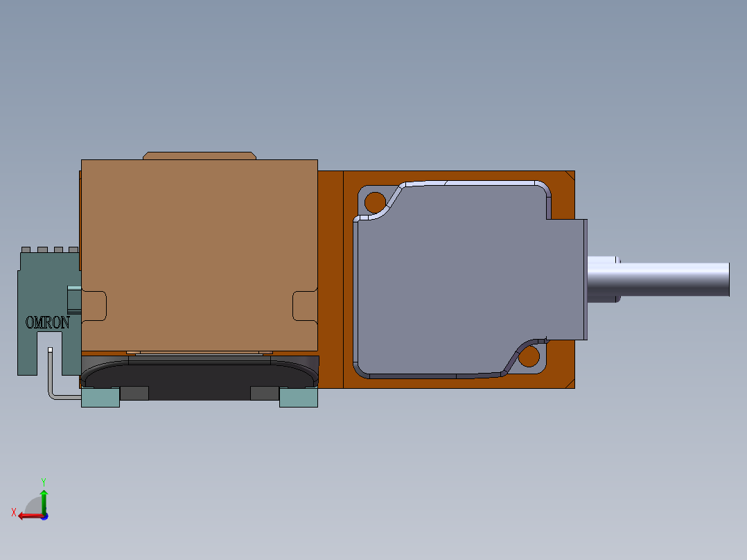 MTH丝杆半封闭模组MTH5M-BL-100W后视图