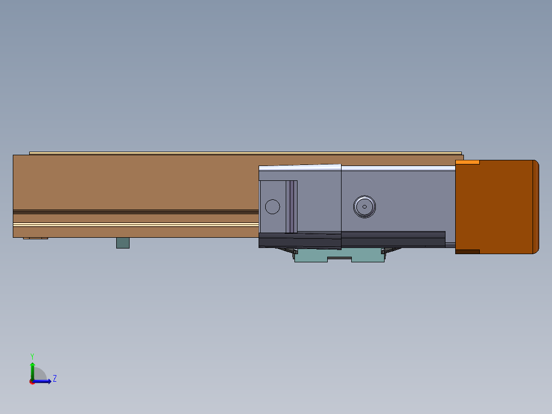 MTH丝杆半封闭模组MTH5M-BL-100W左视图
