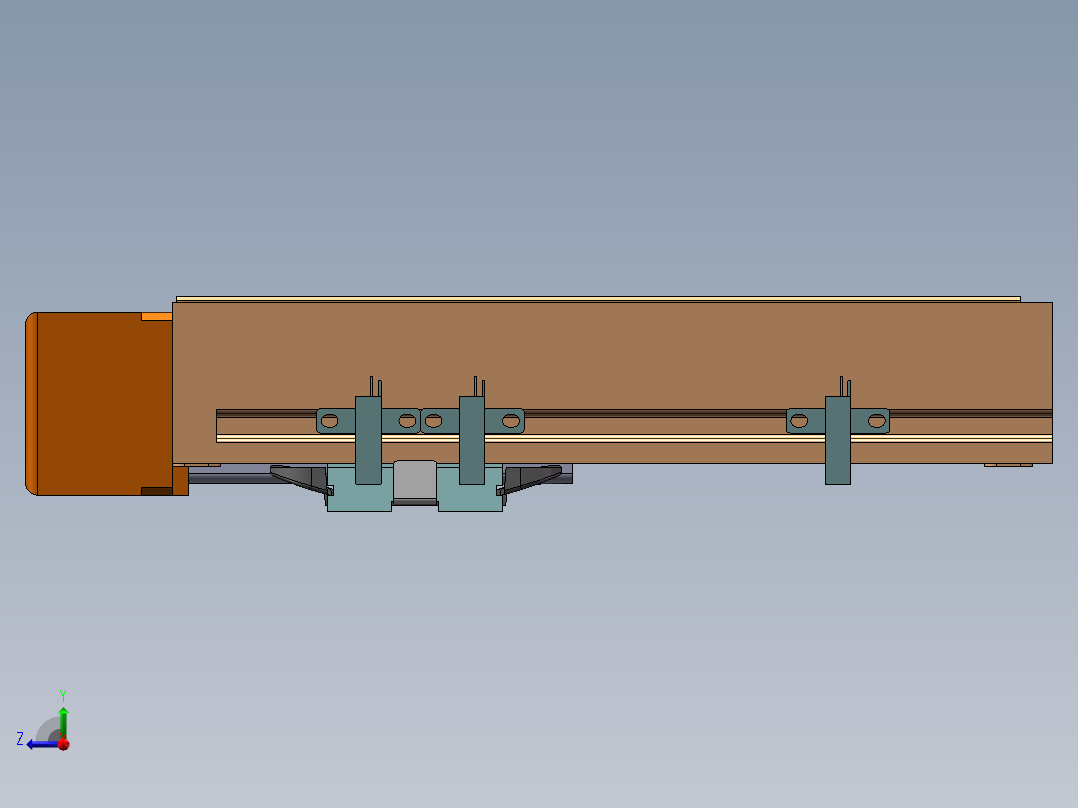 MTH丝杆半封闭模组MTH5M-BL-100W右视图