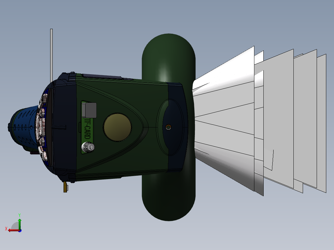 终端扫描仪3D模型后视图
