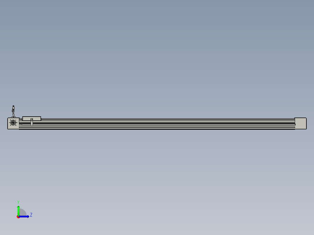 威洛博直线电机模组EB6-L140-S1750-R-P40-MS3左视图