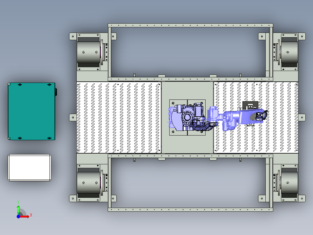A1_焊接专用双工位变位机前视图