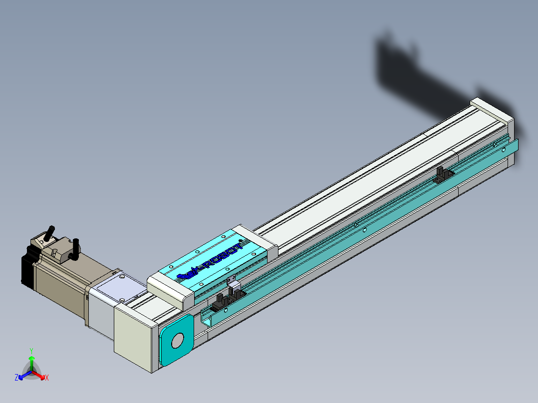 欧规系列-LB6A-L130-S350-BR-ZP40-C3正等轴测图