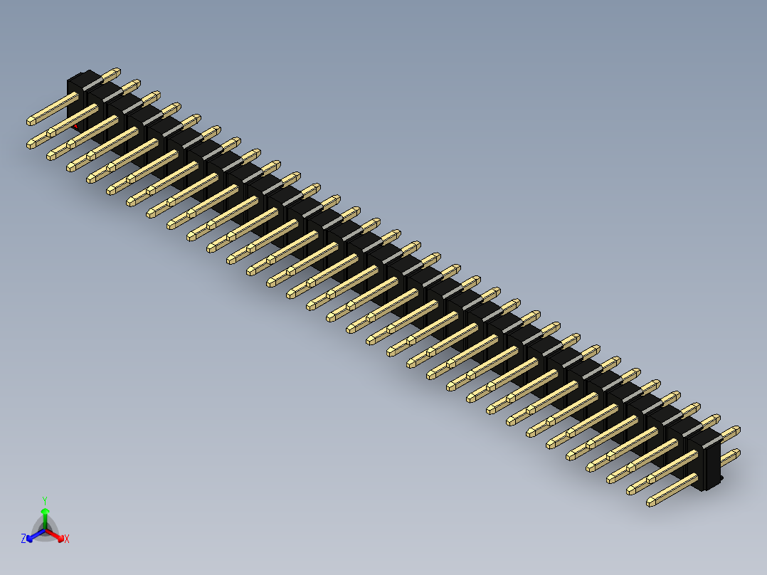 彩色公头100mil（2.54mm）系列-DS1021_black_2x32p_100mil_Type1_rev1.0