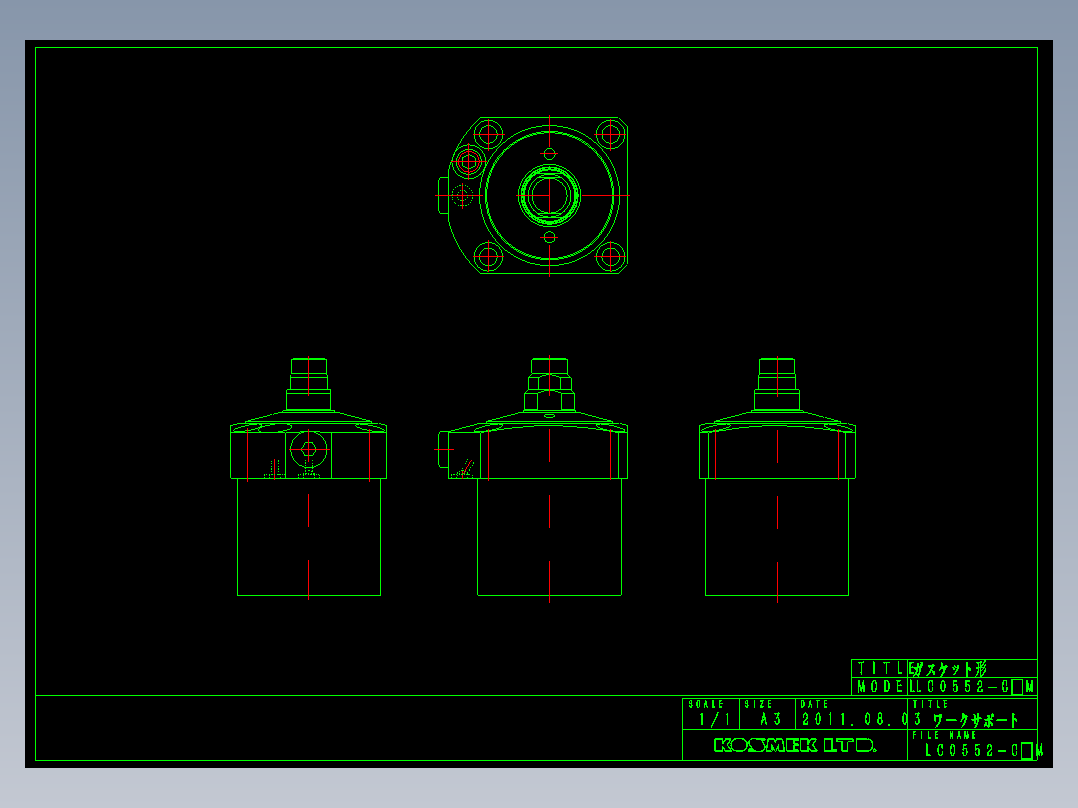 KOSMEKLC0552-CxM多系列多零件图纸模型多系列多零件图纸模型