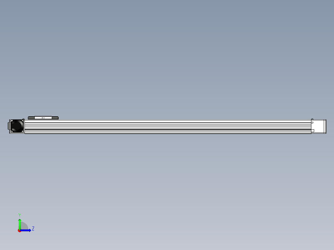 同步带滑台-欧规BC6-L120-S1150-L-P40-D3左视图