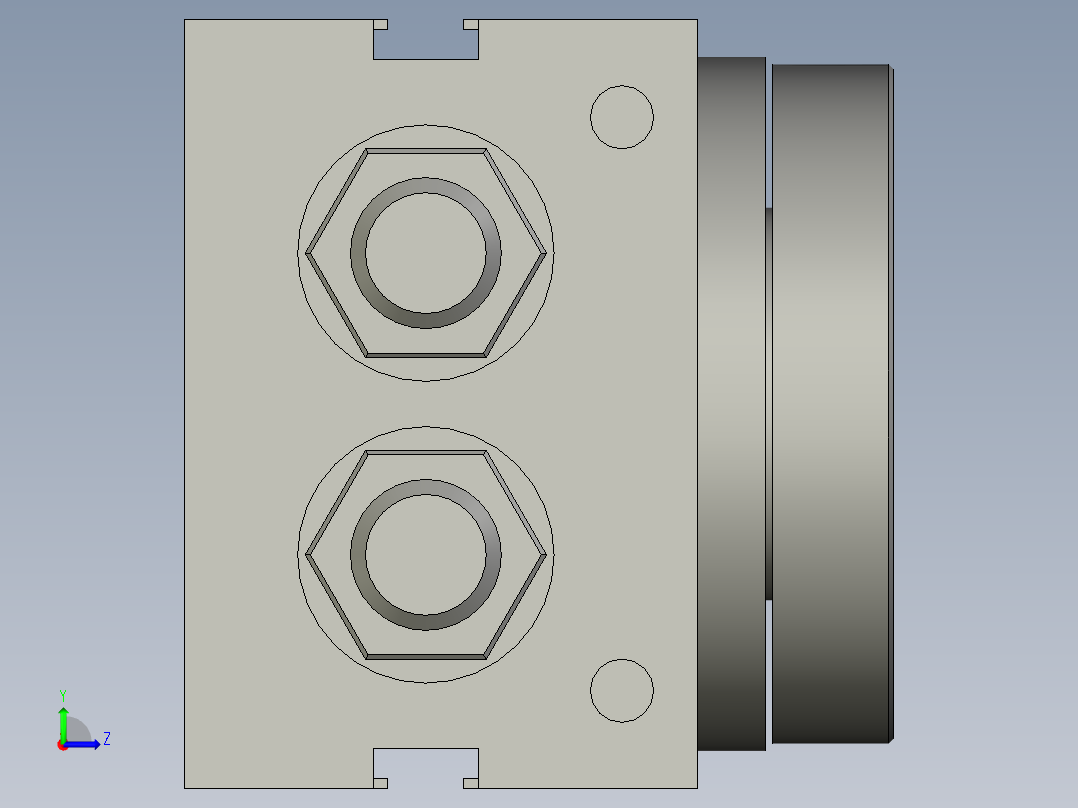 旋转气爪PRC16S左视图