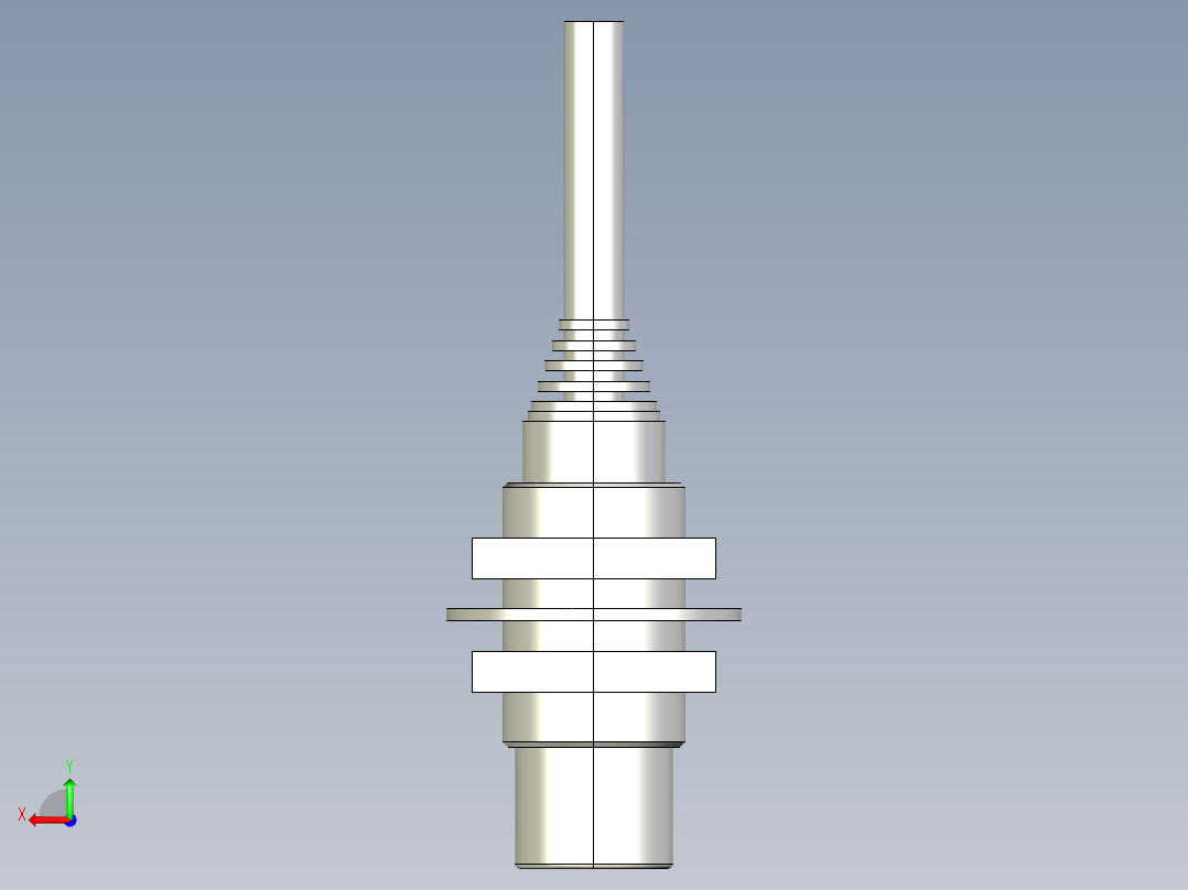 基恩士EV-118U_kc图纸模型后视图