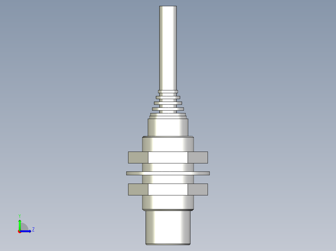 基恩士EV-118U_kc图纸模型左视图