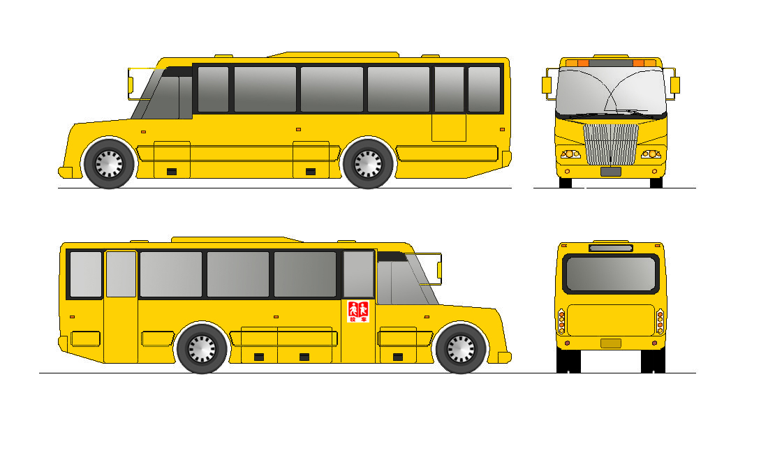 专业校车车身总布置设计424997
