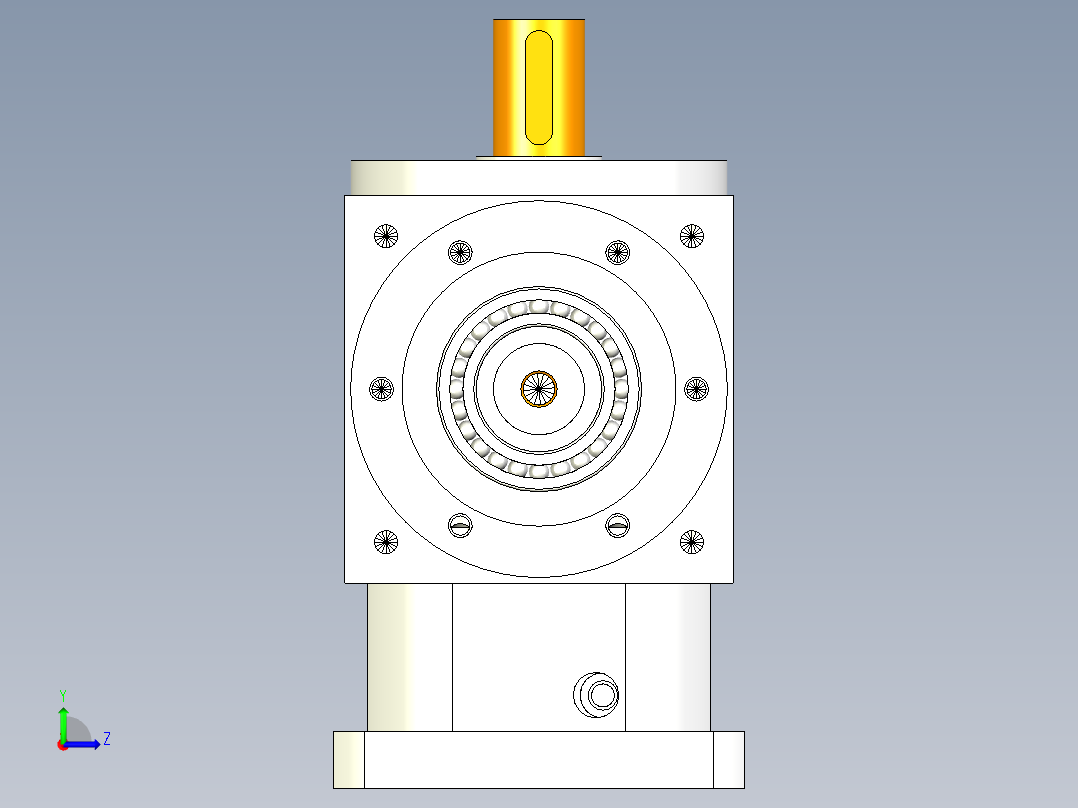 换向器PW170垂直输出-1 35-114.3-200-M12.stp左视图