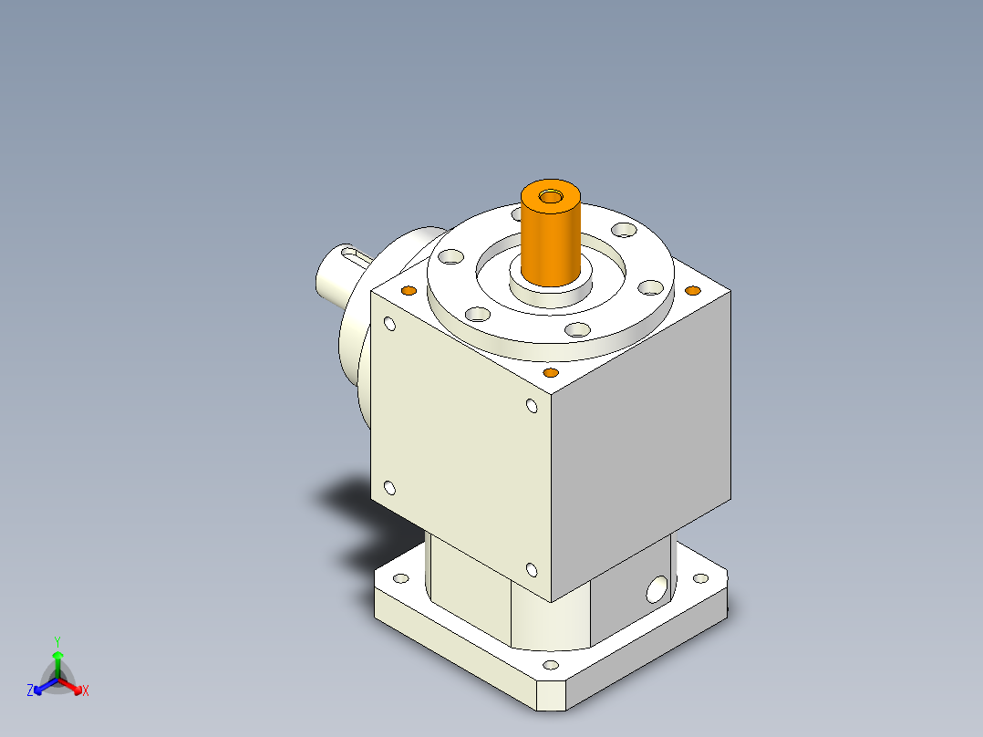 换向器PW170垂直输出-1 35-114.3-200-M12.stp正等轴测图