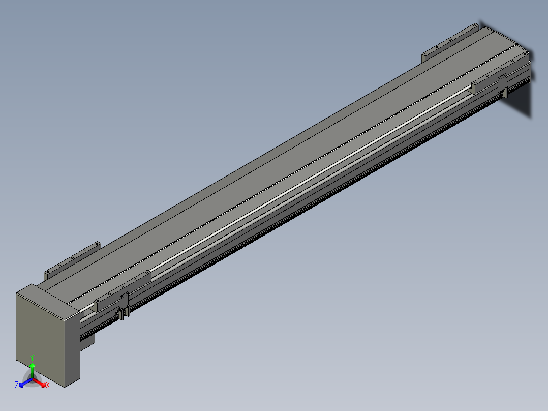 直线模组LHA21-S1600-D设计图纸