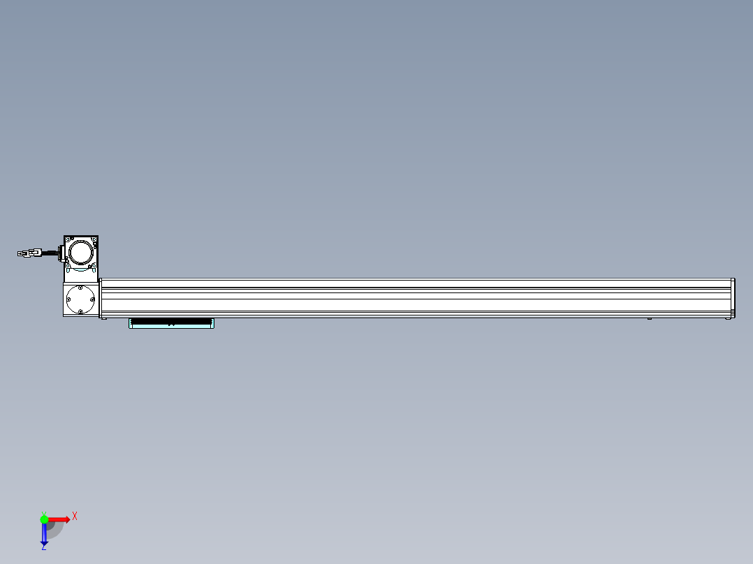 威洛博VBC同步带传动一无尘环境VBC14-L45-S900-BLD-ZP40-C3俯视图
