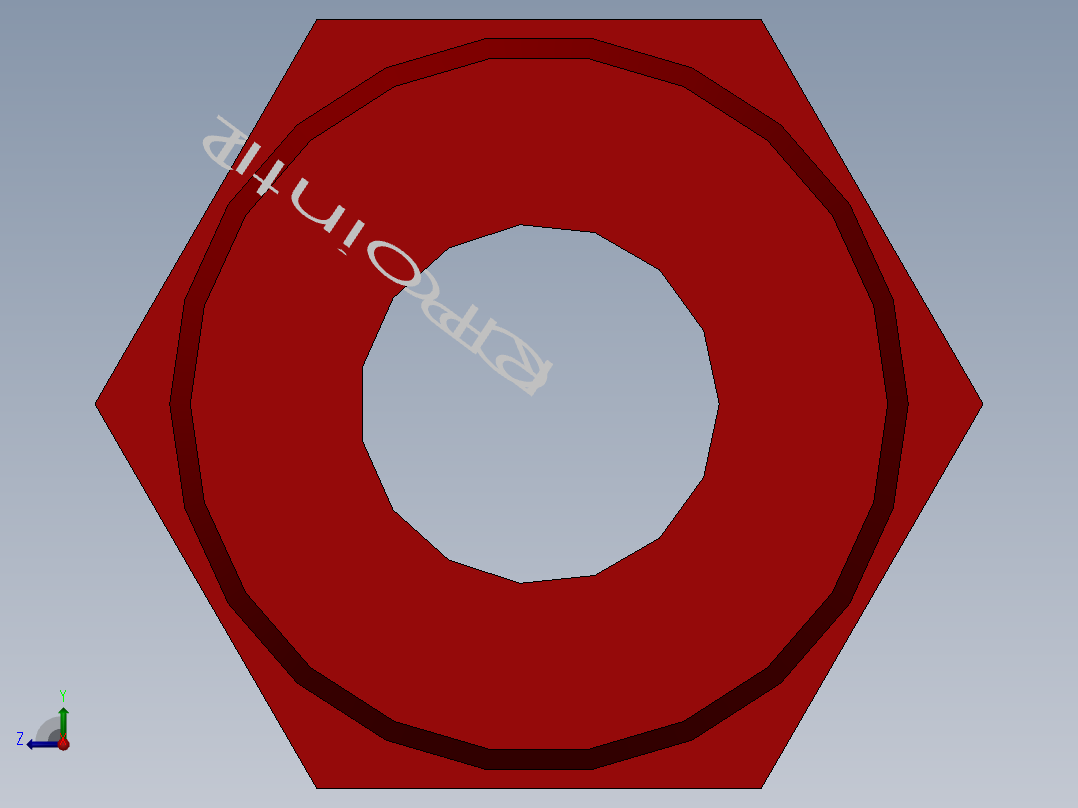 solidworks-lok male connector右视图