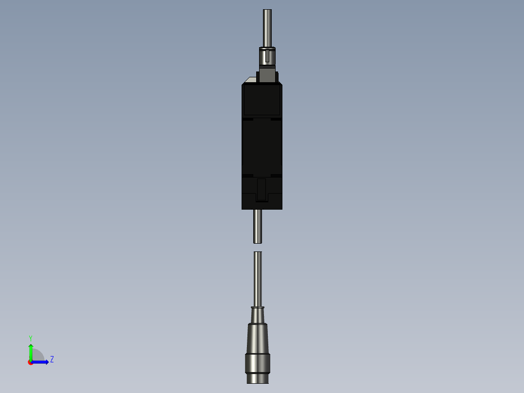 基恩士GT2-71(M)CN_P_kc图纸模型左视图