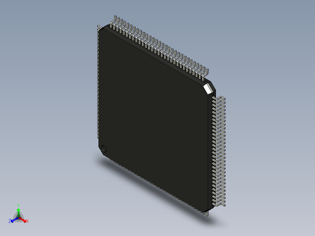 元器件3D封装TQFP120_FPT-120P-M17195