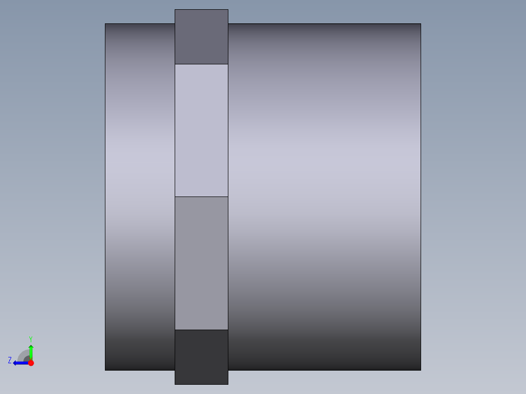 8DIFV(B) 用溶剂焊接插座DF双适配器，溶剂焊接插口DM和BSP螺纹母端R右视图