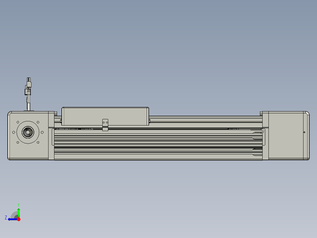 威洛博直线电机模组EB16-L208-S250-R-ZP75-MS3-5K右视图