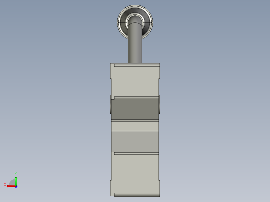 基恩士LC-2420_kc图纸模型后视图