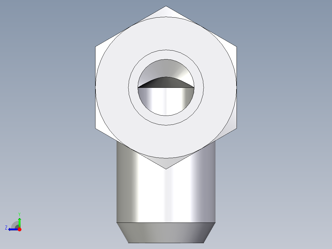 卡套式工业通用硬管接头EO_Weld_elbown_WAS16S右视图