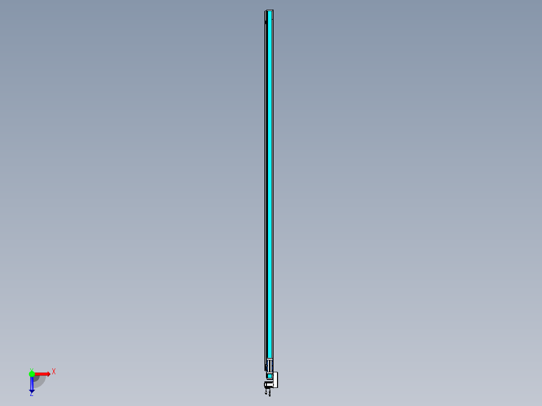 威洛博LB.GB同步带传动--欧规系列LB6A-L65-S3500-BL俯视图