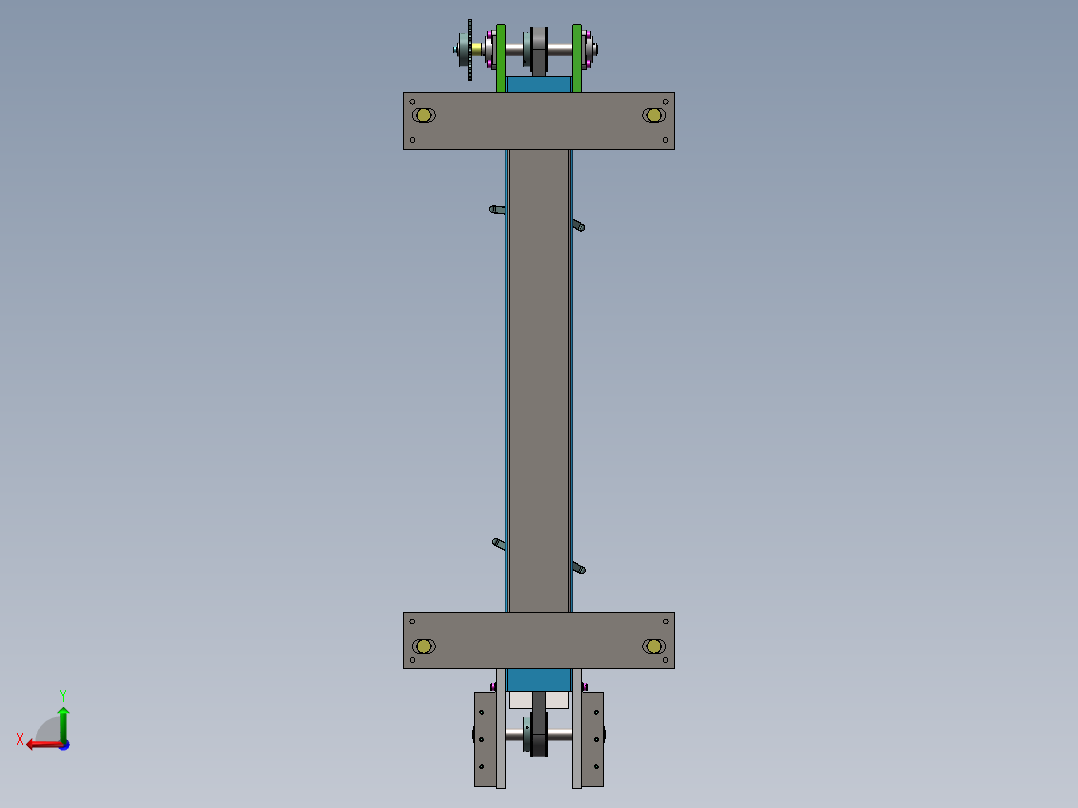 上料输送机后视图