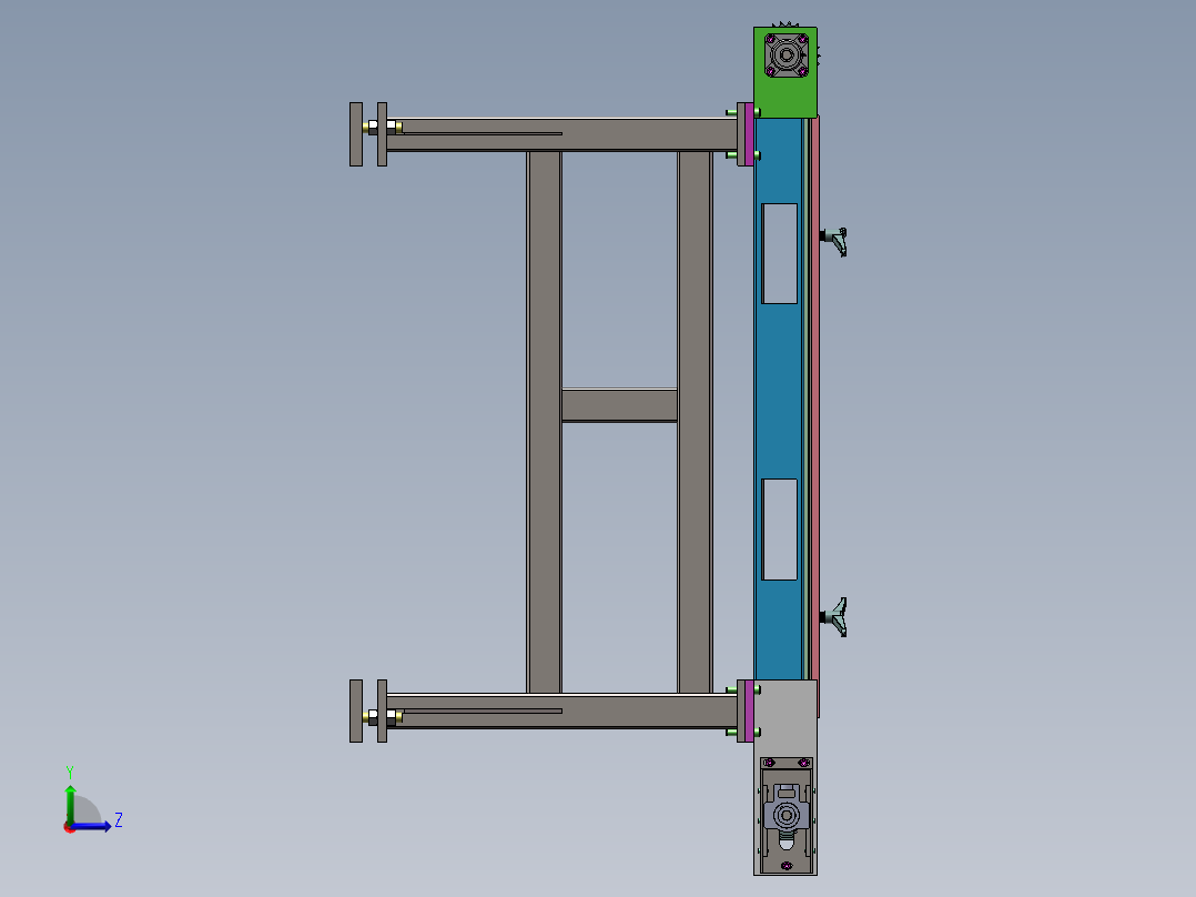 上料输送机左视图