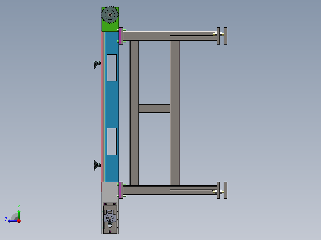 上料输送机右视图