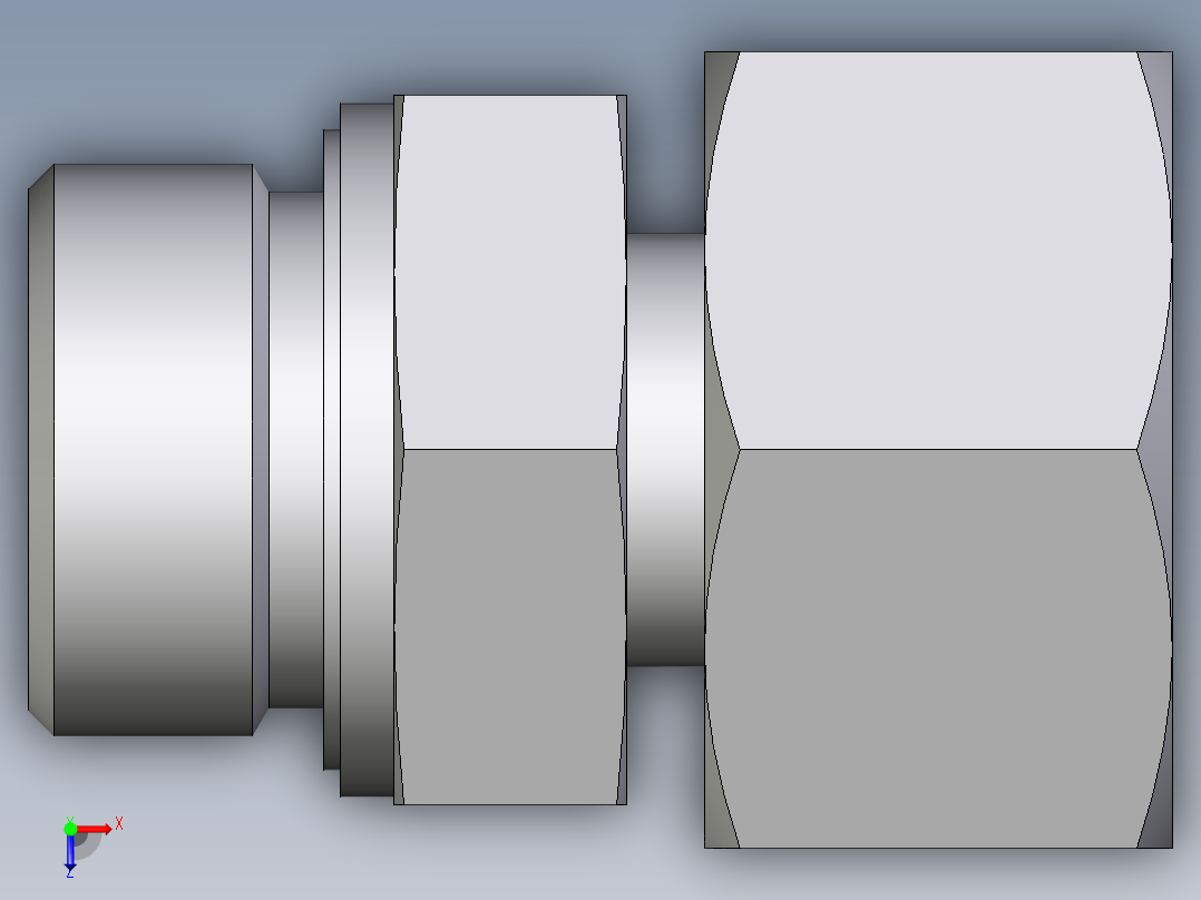 卡套式工业通用硬管接头EO_Standpipe_connector_EVGE25SMEDCF俯视图