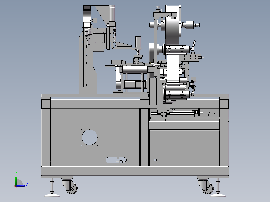 自动贴侧面提拉胶纸机sw18左视图