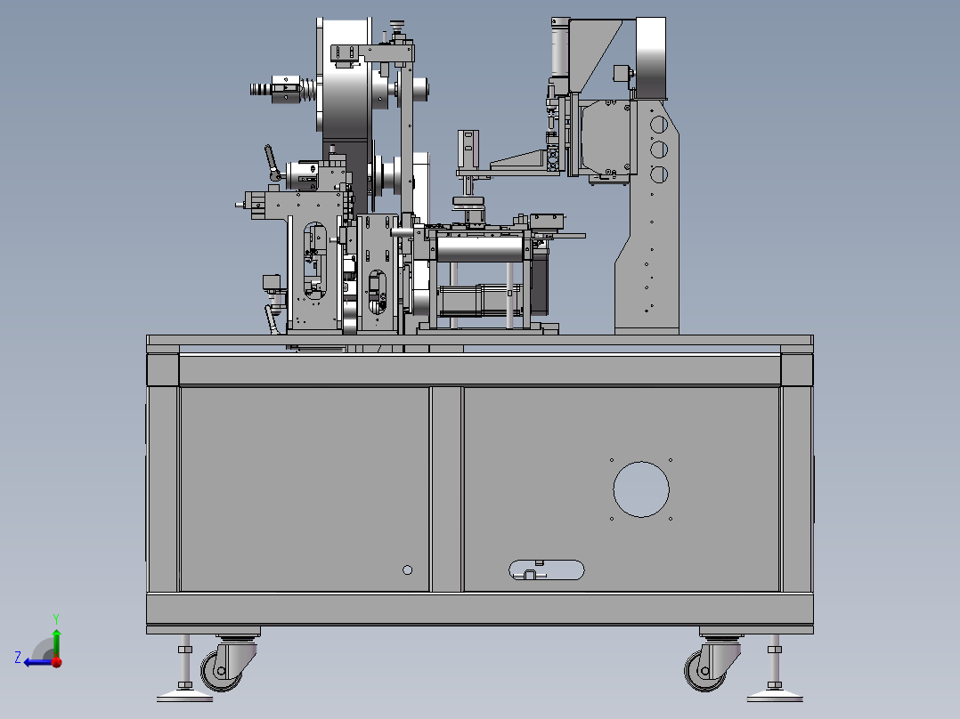 自动贴侧面提拉胶纸机sw18右视图