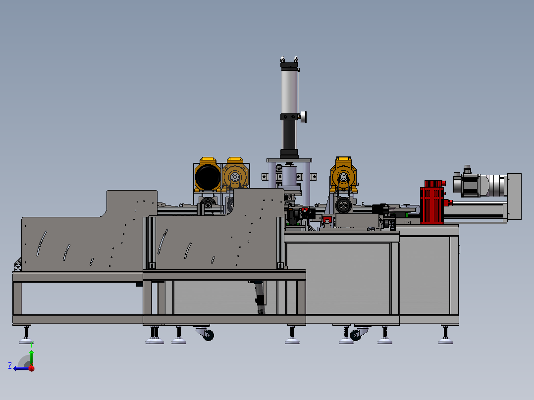 2023.02月-帐篷铝座弯管设备（sw20可编辑+工程图）右视图