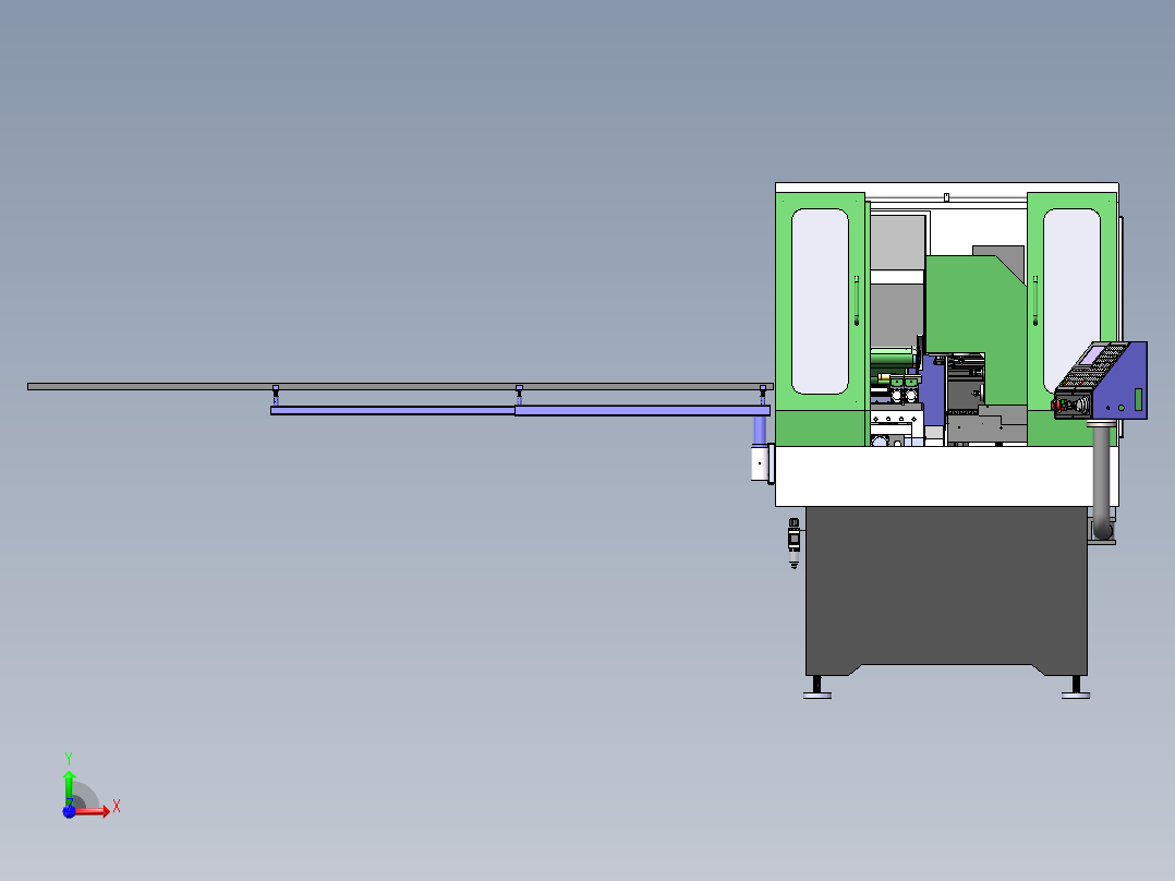 数控成型多头钻sw18可编辑前视图