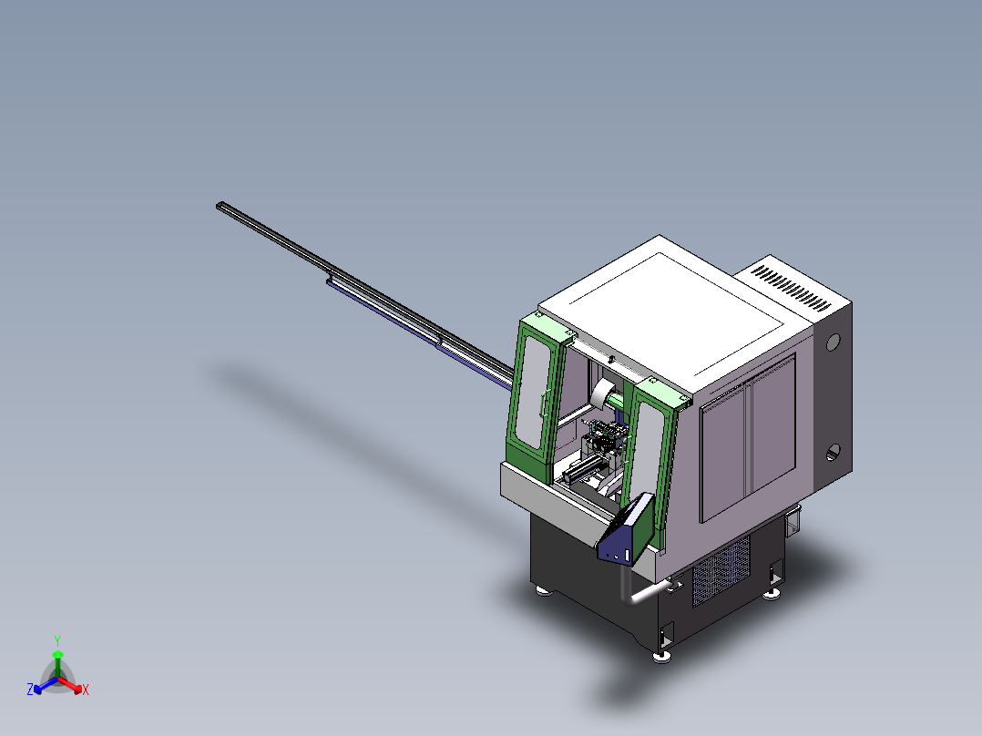 数控成型多头钻sw18可编辑正等轴测图